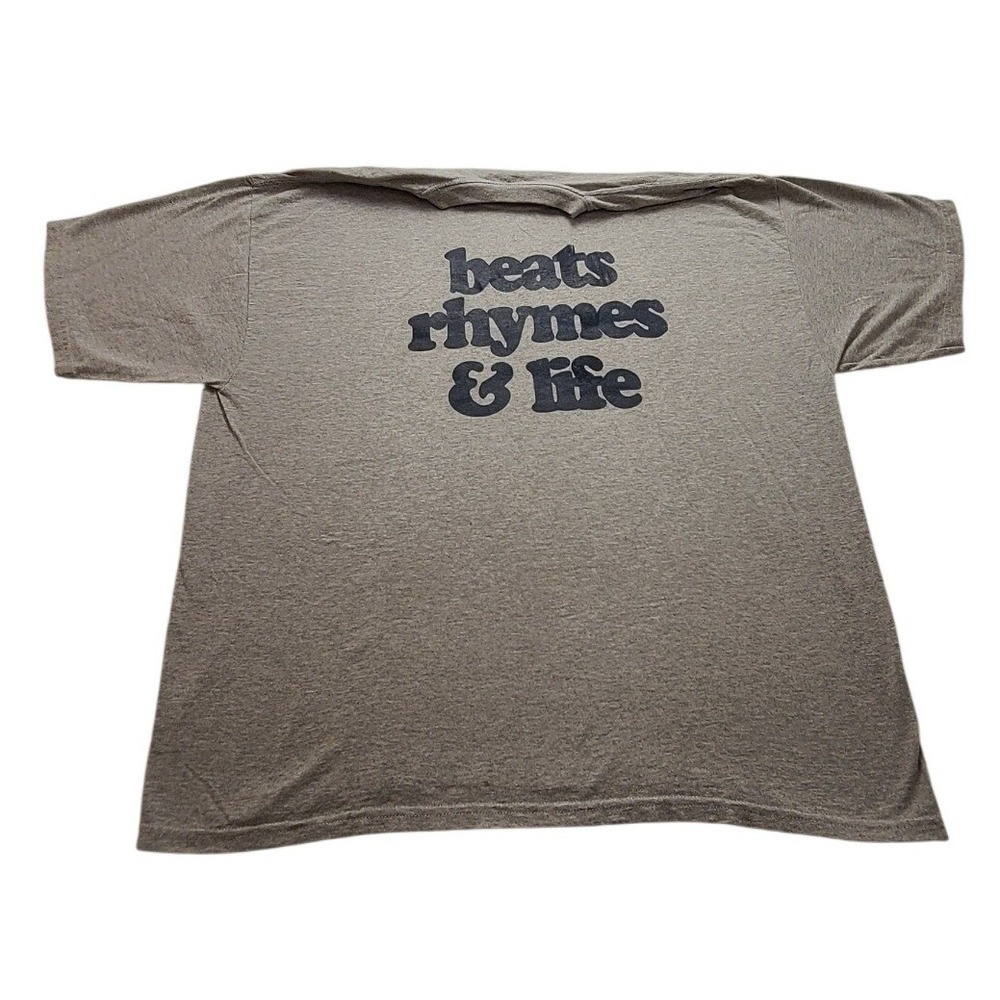 Gerl Digable Hip Culture Gear Beats Rhymes & Life Graphic T-Shirt Men's Gray XXL